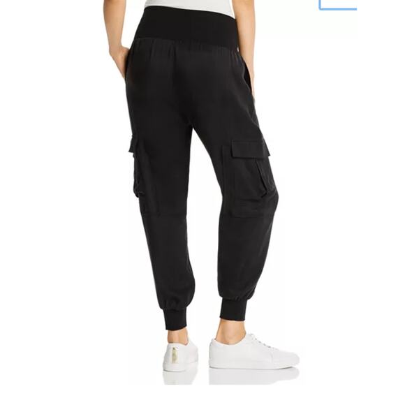 Cinq A Sept Giles Pant viscose blend cargo jogger L - Picture 2 of 8